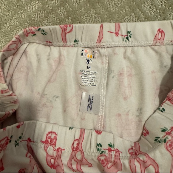 Roller Rabbit Pink Sloth Shorts Set - Picture 6 of 6